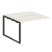 Проходной наборный элемент переговорного стола Metal System Style БО.ППРГ-2 1200x1235x750 (Дуб Наварра/Серый металл)