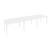 Стол переговорный Onix O.MP-PRG-3.2 3540x980x750 (Тиквуд Темный/Белый Металл)