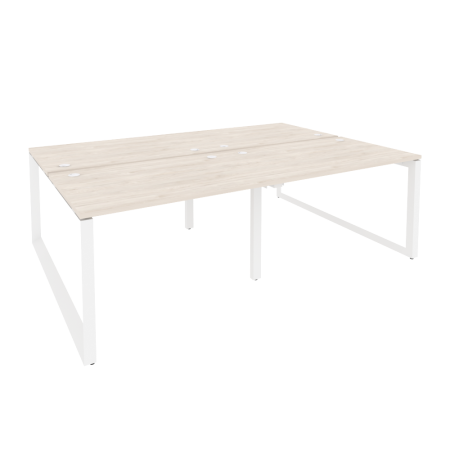 Рабочая станция на О-образном м/к Onix O.MO-D.RS-4.2.8 2360x1635x750 (Денвер Светлый/Белый Металл)