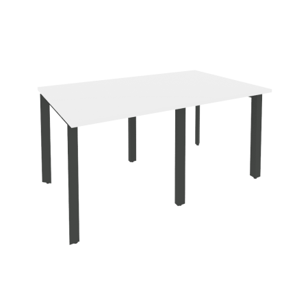 Стол переговорный Onix O.MP-PRG-2.0 1560x980x750 (Белый Бриллиант/Черный металл)