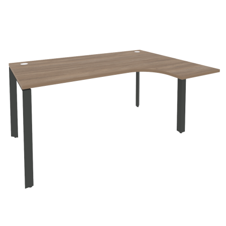 Стол эргономичный правый на П-образном м/к Onix O.MP-SA-4R 1580x1180x750 (Дуб Аризона/Черный металл)