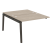 Наборный элемент рабочей станции на деревянных опорах Onix Wood OW.2.NRS-2.8 1180x1635x750 (Тиквуд Светлый/Дуб Темный)