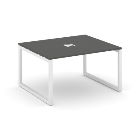 Стол переговорный SN-5O.SPRG-033 (1380х1180х750) (Антрацит/Металл Белый)
