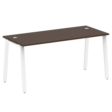 Стол письменный Metal System Style БА.СП-4 1600x720x750 (Венге Цаво/Белый металл)