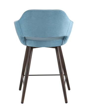 Стул полубарный Саймон велюр пыльно-голубой (Стул полубарный Саймон пыльно-голубой)
