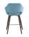 Стул полубарный Саймон велюр пыльно-голубой (Стул полубарный Саймон пыльно-голубой)