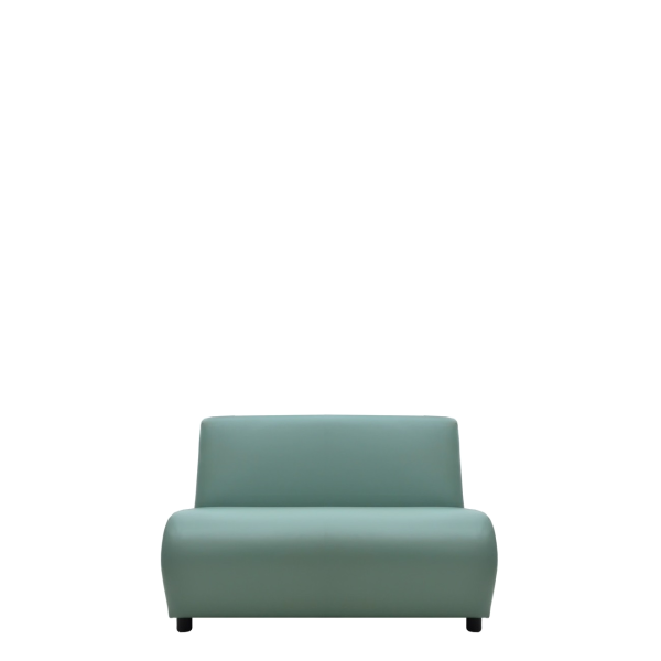 Диван офисный Клауд (V-600) 2-х местный без подлокотников (Бирюзовый)