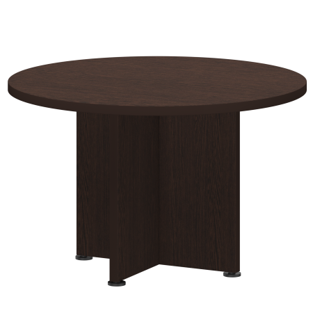 Стол для переговоров круглый Приоритет К-964 1200x1200x750 (Дуб венге)