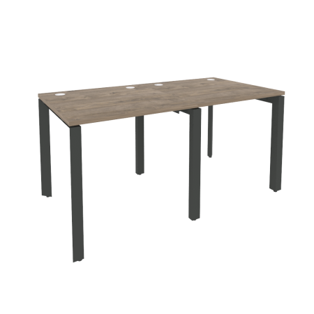 Рабочая станция на П-образном м/к Onix O.MP-RS-2.0.8 1560x800x750 (Тиквуд Темный/Черный металл)