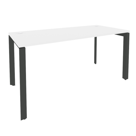 Стол рабочий на П-образном м/к Onix O.MP-SP-4.7 1580x720x750 (Белый Бриллиант/Черный металл)