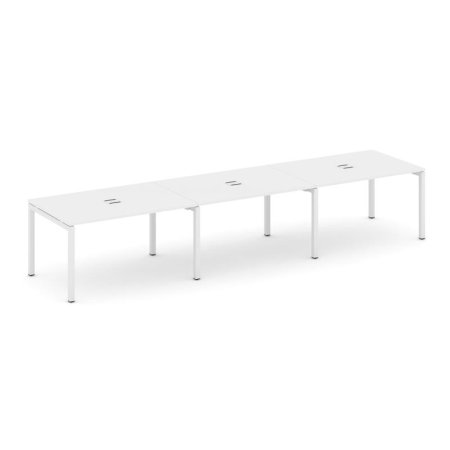 Стол переговорный SN-5P.SPRG-022 (3540х980х750) (Белый/Металл Белый)