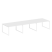 Переговорный стол 3 столешницы Metal System Style БО.ПРГ-3.3 4200x1235x750 (Дуб Наварра/Серый металл)