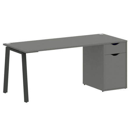 Стол письменный VR.SP-3-178.1.A 1780x720x750 (Металлик/Антрацит Металл)