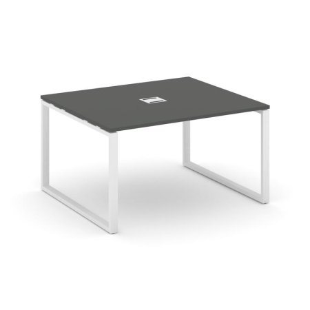 Стол переговорный SN-6O.SPRG-033 (1380х1180х750) (Антрацит/Металл Белый)