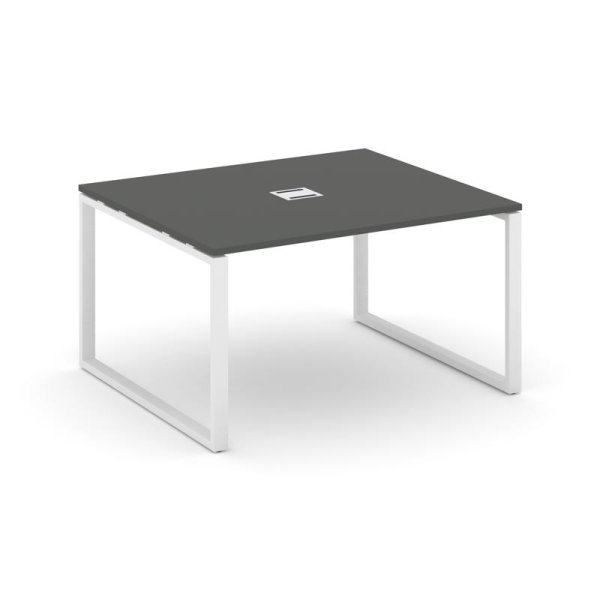 Стол переговорный SN-6O.SPRG-032 (1180х1180х750) (Антрацит/Металл Белый)