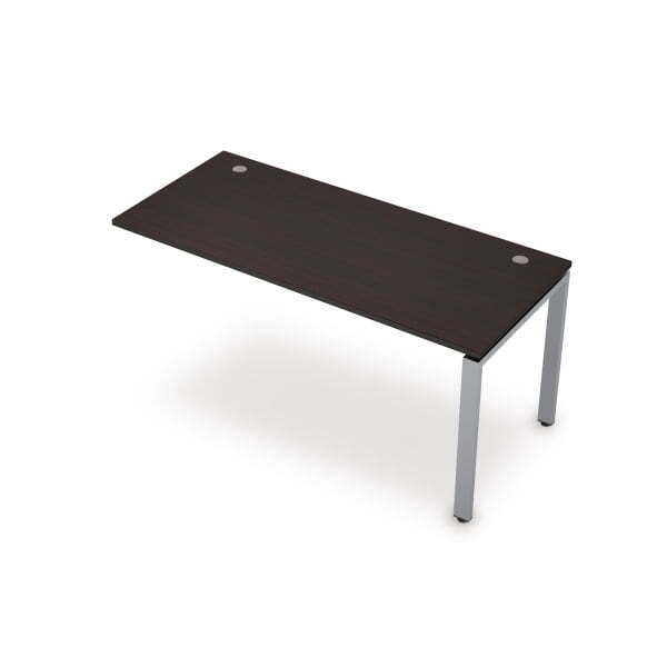 6МБК.6177 Линейная бенч-система, конечный модуль (1000x700x750) (Венге/Алюминий матовый)