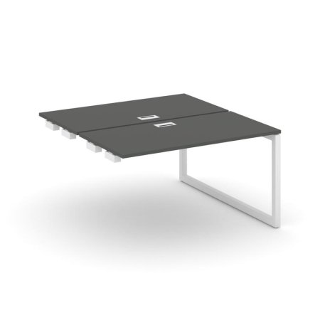 Стол-приставка к опорным элементам SN-5O.DPRS-024 (1580х1632х750) (Антрацит/Металл Белый)