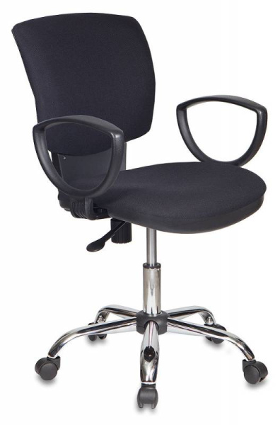 Кресло CH-626AXSL черный 10-11 крестов. металл хром (Черный)