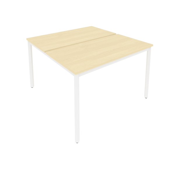 Рабочая станция на металлокаркасе Slim С.СП-4.2 1180x1235x750 (Клен/Белый металл)
