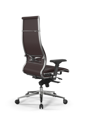 Кресло для руководителя Метта Samurai L1-10D - Infinity /Kc06/Nc06/D04P(M06.B32.G11.W03) (Темно-коричневый)