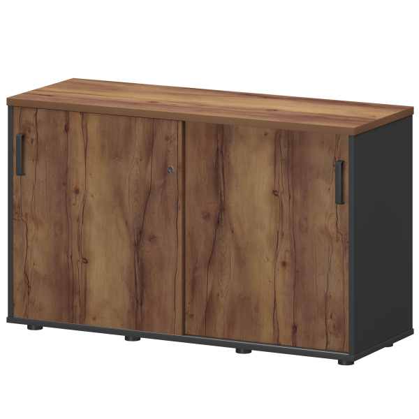 Тумба-купе Смарт СМТ-12К Тип2 1236x444x750 (Графит/Таксония)