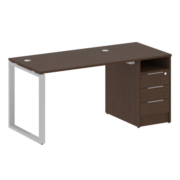 Рабочая станция Metal System Style БО.РС-СТП1.2 1612x750x750 (Венге Цаво/Серый металл)