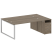 Рабочая станция Metal System Style БО.РС-СТП-2.5 2212x1475x750 (Дуб Наварра/Серый металл)