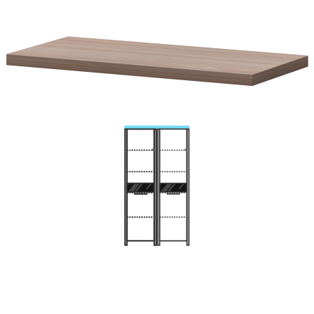 Топ Акцент КТ-71.38 934x441x38 (Темный шимо)