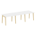 Стол переговорный на деревянных опорах Onix Wood OW.PRG-3.1 2940x980x750 (Тиквуд Светлый/Дуб Темный)