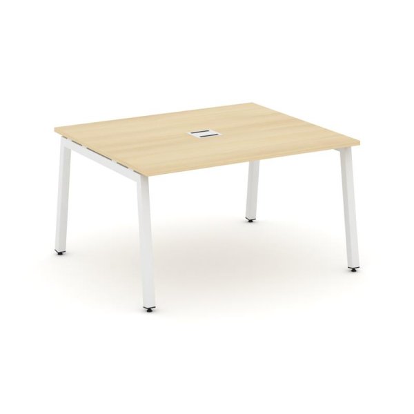 Стол переговорный SN-5A.SPRG-033 (1380х1180х750) (Акация Лорка/Металл Белый)