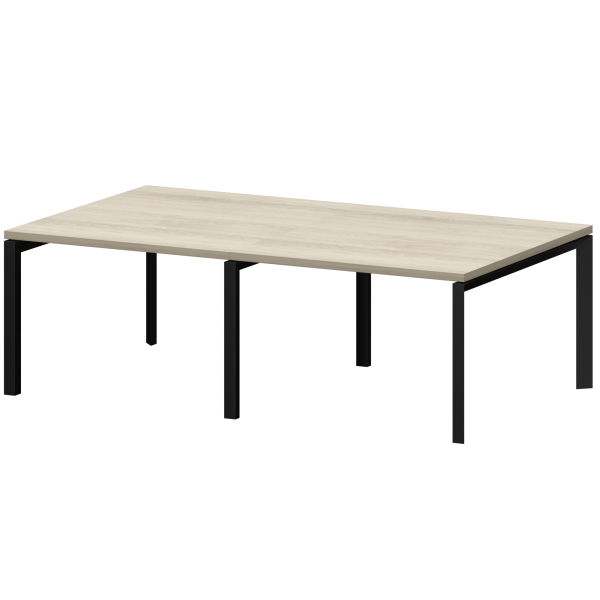 Стол переговорный на металлокаркасе Акцент КТМ-24.14.38 2400x1400x750 (Кронберг)