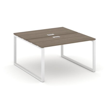 Рабочая станция 2-х сторонняя SN-6O.DRS-011 (980х1432х750) (Вяз Благородный/Металл Белый)