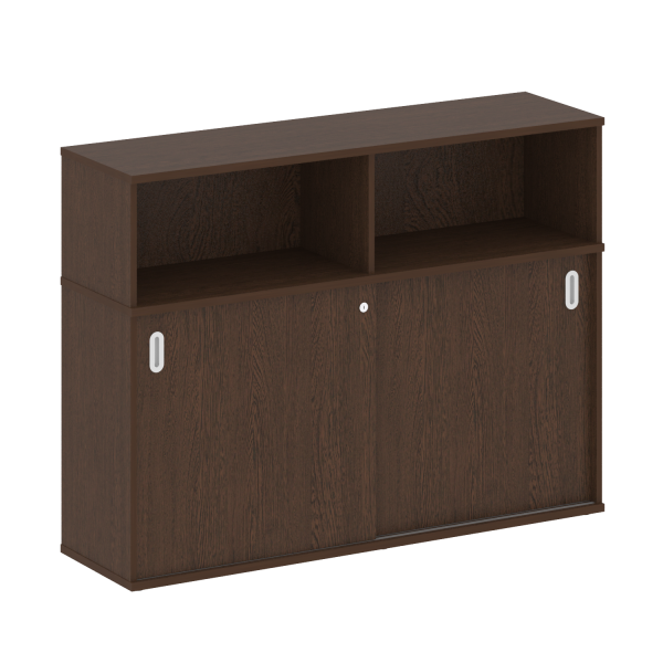 Шкаф-купе приставной Metal System Style Б.ШК-2 Т 1475x410x1098 (Венге Цаво)