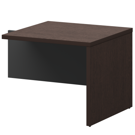 Бриф-приставка Кортез KZB-09 900x900x750 (Дуб венге/Графит)