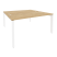 Рабочая станция на П-образном м/к Onix O.MP-D.RS-2.4.8 1580x1635x750 (Тиквуд Темный/Белый Металл)
