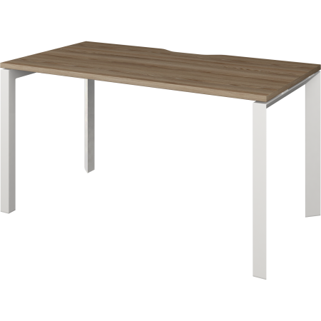 Стол на металлокаркасе Аргентум-МП НТМП.П-120 1200x730x750 (Дуб сафари/Белый)