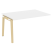 Проходной наборный элемент переговорного стола на деревянных опорах Onix Wood OW.NPRG-3 1380x980x750 (Тиквуд Светлый/Дуб Темный)