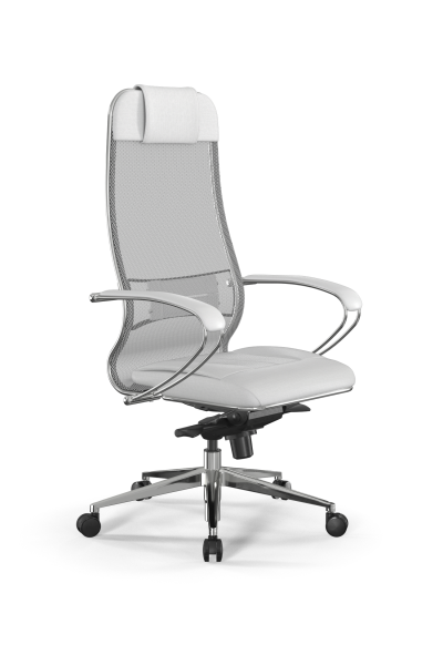 Кресло для руководителя Метта Samurai L1-2K - TS+Infinity /Uc00/Wm06/K2cL(M06.B32.G11.W03) (Белый)