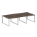 Рабочая станция Metal System Style БО.СМ-6.1 3000x1475x750 (Дуб Наварра/Серый металл)