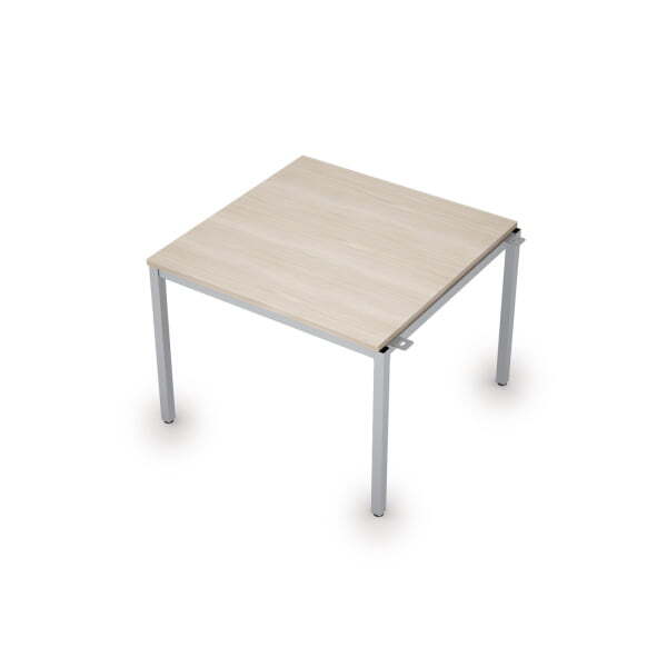 6МПН.001 Бенч-системы для переговорных столов, начальный модуль (1000x1000x750) (Шамони светлый/Алюминий матовый)