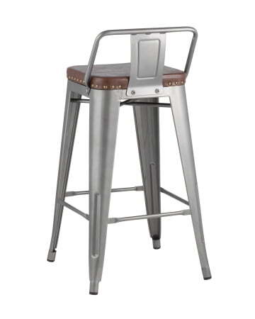 Стул полубарный TOLIX SOFT серебристый (Стул полубарный Tolix Soft серебристый)