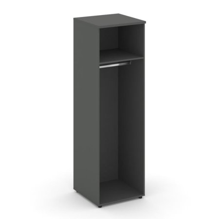 Гардероб узкий глубокий SN.GB.E-002 (600х600х1982) (Антрацит)