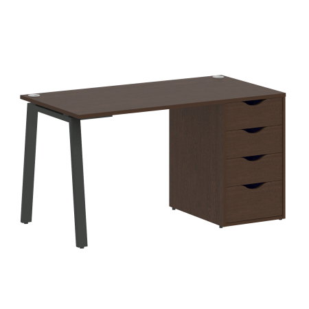 Стол письменный VR.SP-3-138.4.A 1380x720x750 (Венге Цаво/Антрацит Металл)