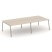 Рабочая станция 4 места ES.D.RS-4.4-VK (3160х1500х750) (Тиквуд Светлый/Металл Латте)
