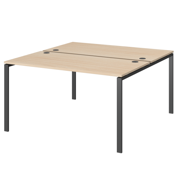 Бенч двойной на 2 рабочих места Арго-М АМБ-002.60 1200x1236x760 (Бук/Антрацит)