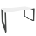 Стол рабочий на О-образном м/к Onix O.MO-SP-4.8 1580x800x750 (Тиквуд Темный/Белый Металл)