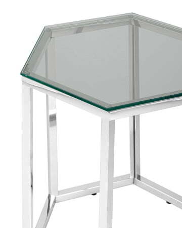 Журнальный стол ГЕКС серебро (Журнальный стол Гекс серебристый)