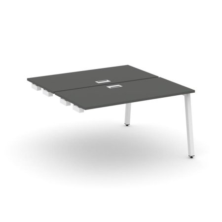 Стол-приставка к опорным элементам SN-5A.DPRS-004 (1580х1232х750) (Антрацит/Металл Белый)