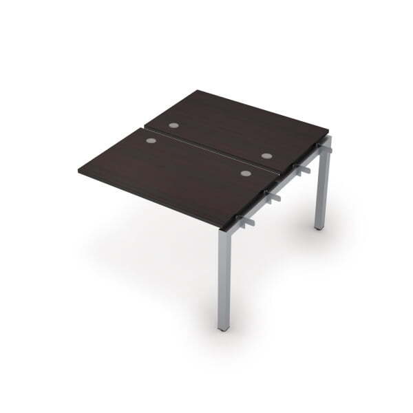 6МБС.5267 Бенч-система на 2 рабочих места, средний модуль (1000x1235x750) (Венге/Алюминий матовый)