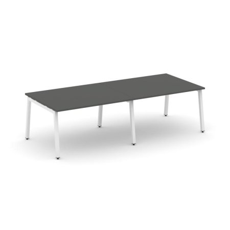 Стол переговорный SN-5A.SPRG-044.3 (3160х1180х750) (Антрацит/Металл Белый)